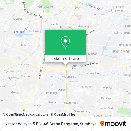 Kantor Wilayah 5 BNI 46 Graha Pangeran map