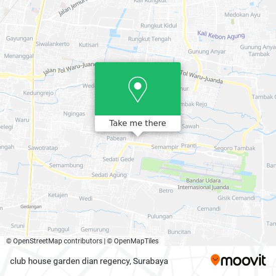 club house garden dian regency map