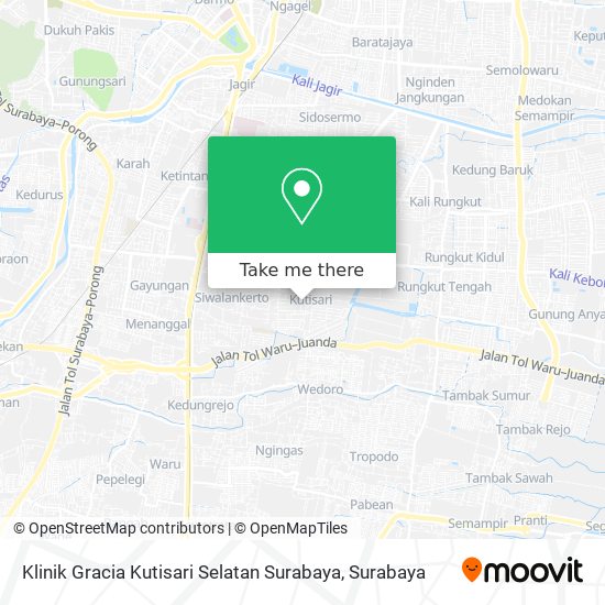 Klinik Gracia Kutisari Selatan Surabaya map