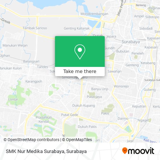 SMK Nur Medika Surabaya map