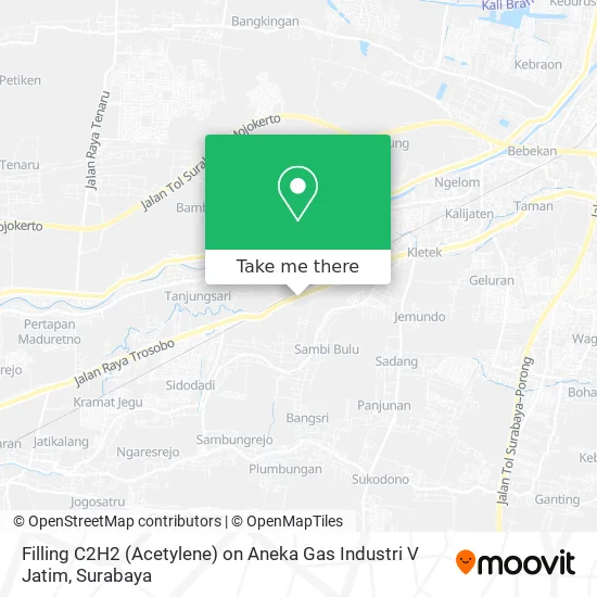 Filling C2H2 (Acetylene) on Aneka Gas Industri V Jatim map