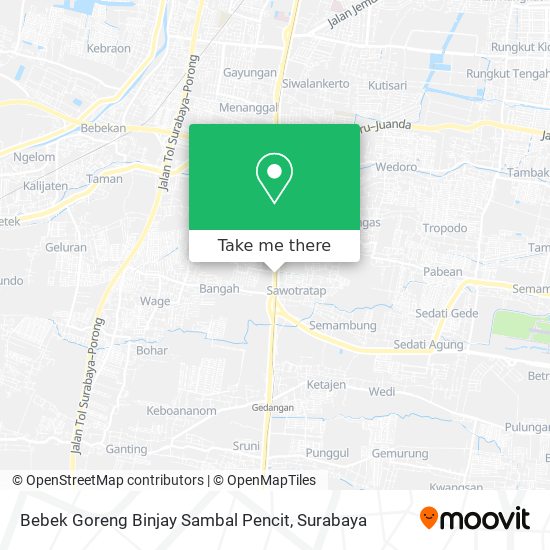 Bebek Goreng Binjay Sambal Pencit map