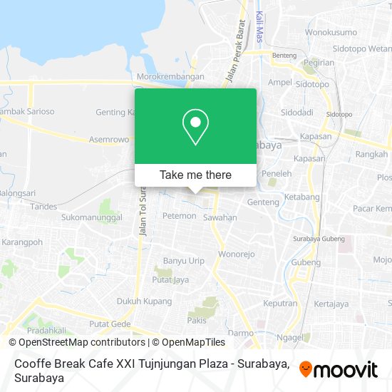 Cooffe Break Cafe XXI Tujnjungan Plaza - Surabaya map