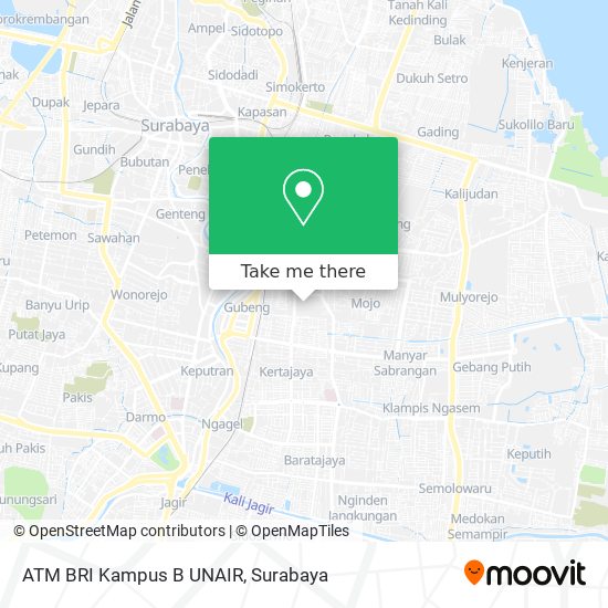 ATM BRI Kampus B UNAIR map