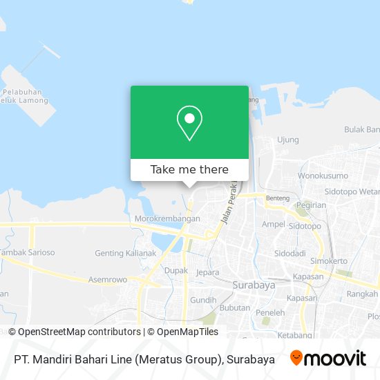 PT. Mandiri Bahari Line (Meratus Group) map