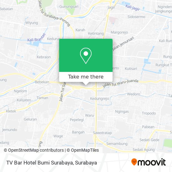 TV Bar Hotel Bumi Surabaya map