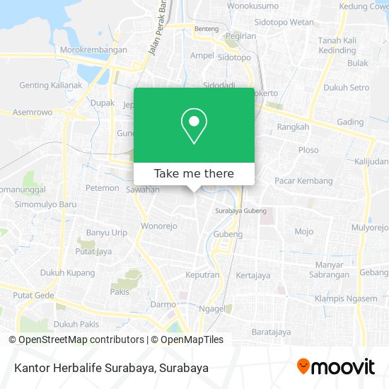 Kantor Herbalife Surabaya map