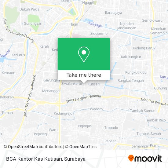 BCA Kantor Kas Kutisari map
