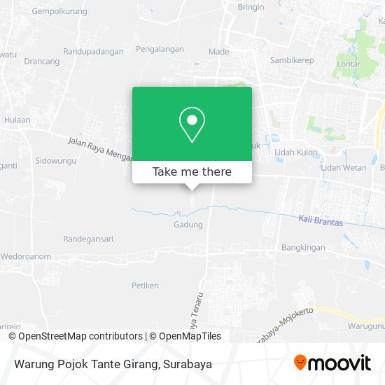 Warung Pojok Tante Girang map