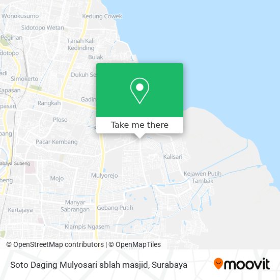 Soto Daging Mulyosari sblah masjid map
