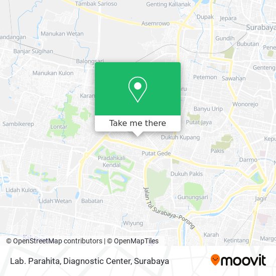 Lab. Parahita, Diagnostic Center map