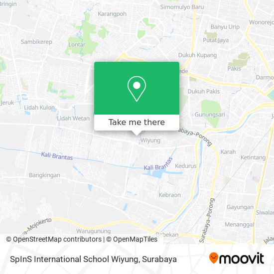 SpInS International School Wiyung map