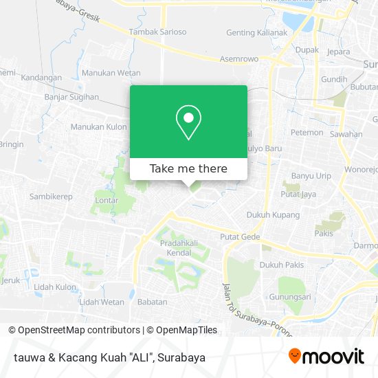 tauwa & Kacang Kuah "ALI" map