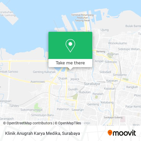 Klinik Anugrah Karya Medika map