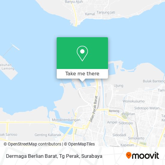Dermaga Berlian Barat, Tg Perak map