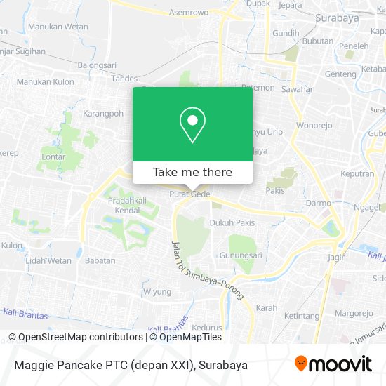 Maggie Pancake PTC (depan XXI) map