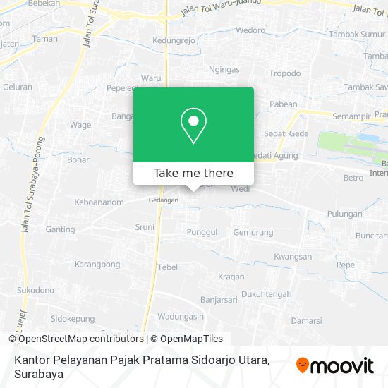 Kantor Pelayanan Pajak Pratama Sidoarjo Utara map
