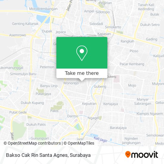 Bakso Cak Rin Santa Agnes map