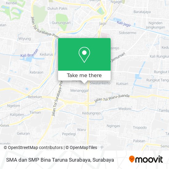SMA dan SMP Bina Taruna Surabaya map