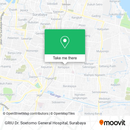 GRIU Dr. Soetomo General Hospital map