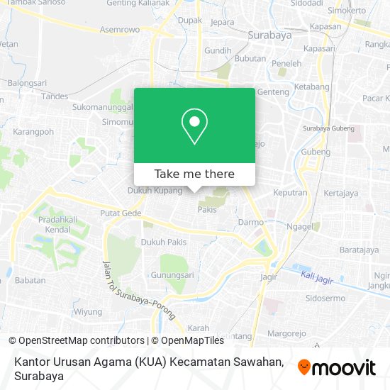 Kantor Urusan Agama (KUA) Kecamatan Sawahan map