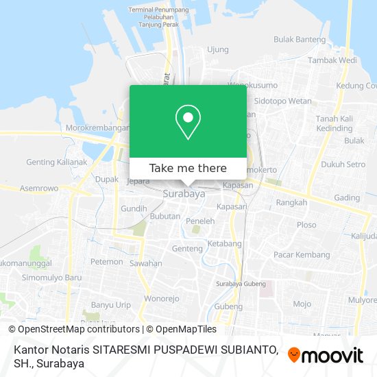 Kantor Notaris SITARESMI PUSPADEWI SUBIANTO, SH. map