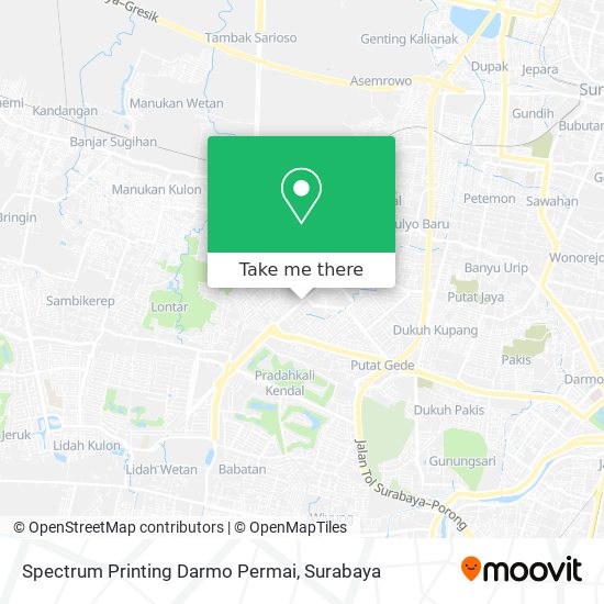 Spectrum Printing Darmo Permai map