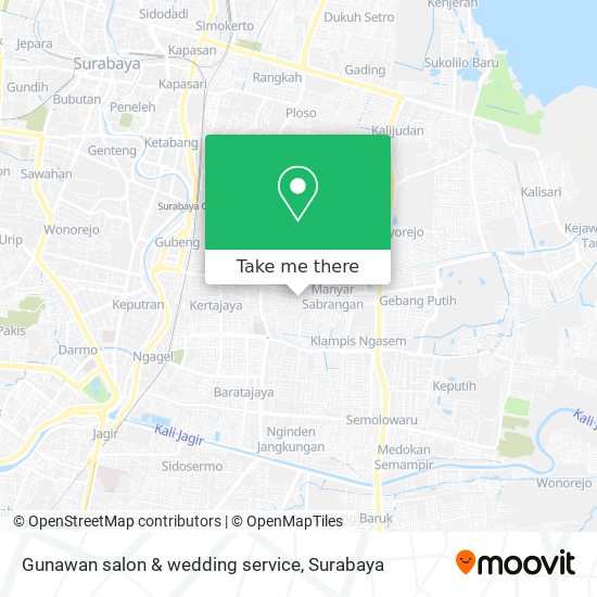 Gunawan salon & wedding service map