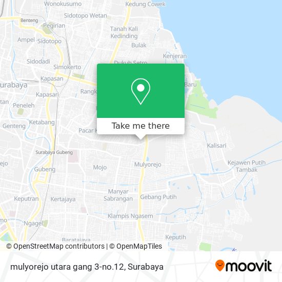mulyorejo utara gang 3-no.12 map