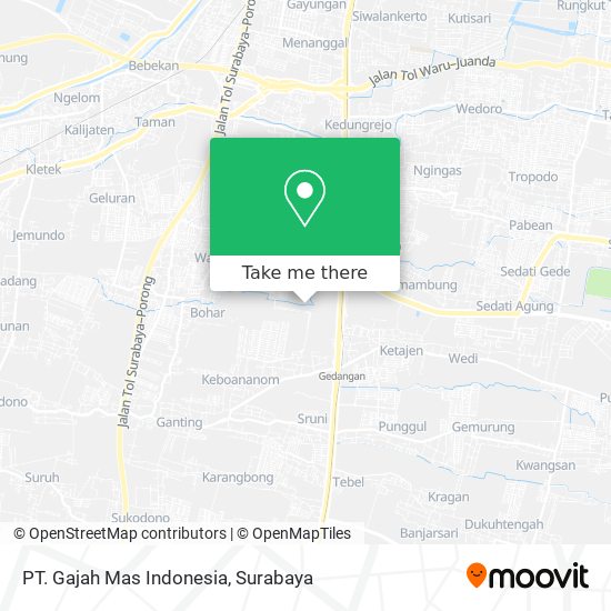 PT. Gajah Mas Indonesia map