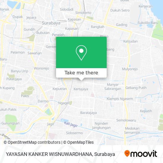 YAYASAN KANKER WISNUWARDHANA map