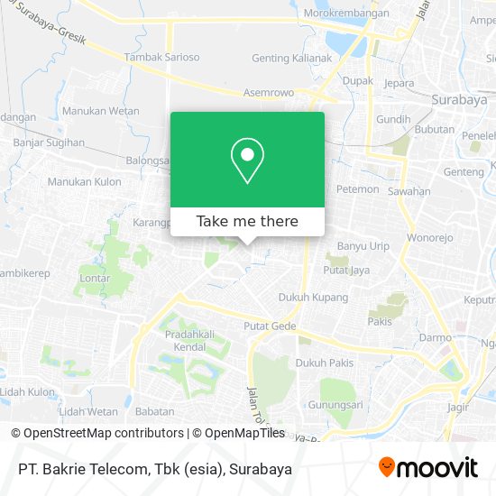 PT. Bakrie Telecom, Tbk (esia) map