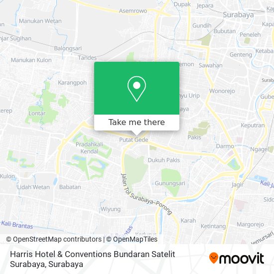 Harris Hotel & Conventions Bundaran Satelit Surabaya map