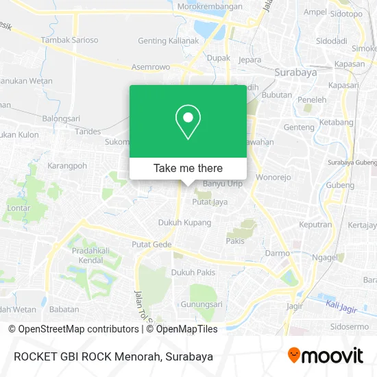 ROCKET GBI ROCK Menorah map