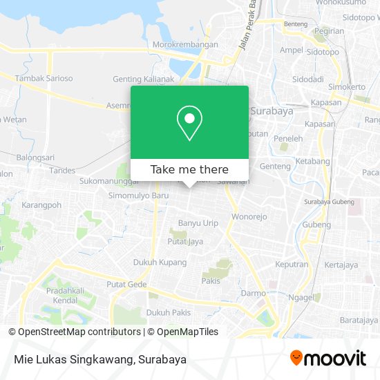 Mie Lukas Singkawang map