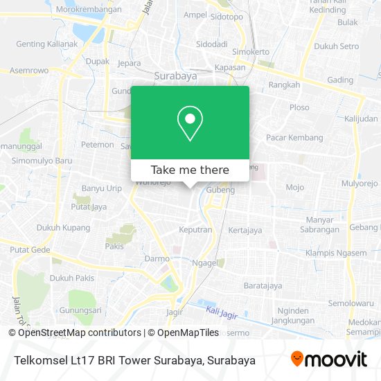 Telkomsel Lt17 BRI Tower Surabaya map