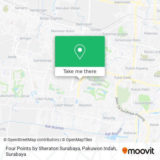 Four Points by Sheraton Surabaya, Pakuwon Indah map