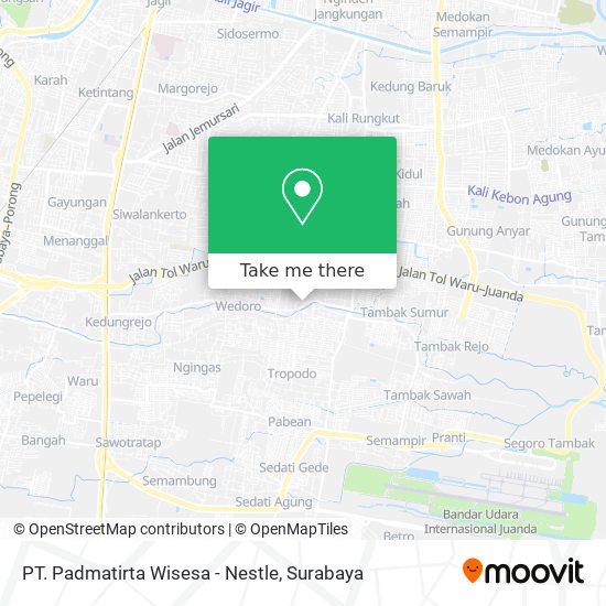 PT. Padmatirta Wisesa - Nestle map