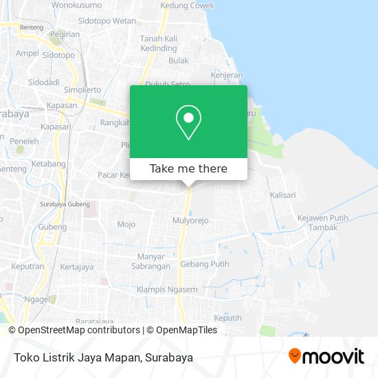 Toko Listrik Jaya Mapan map