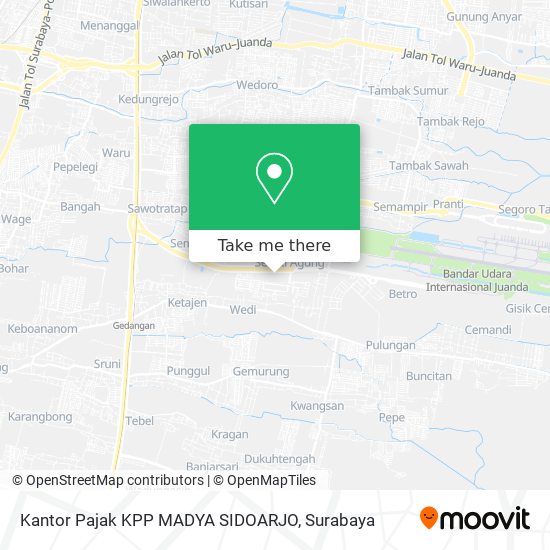 Kantor Pajak KPP MADYA SIDOARJO map