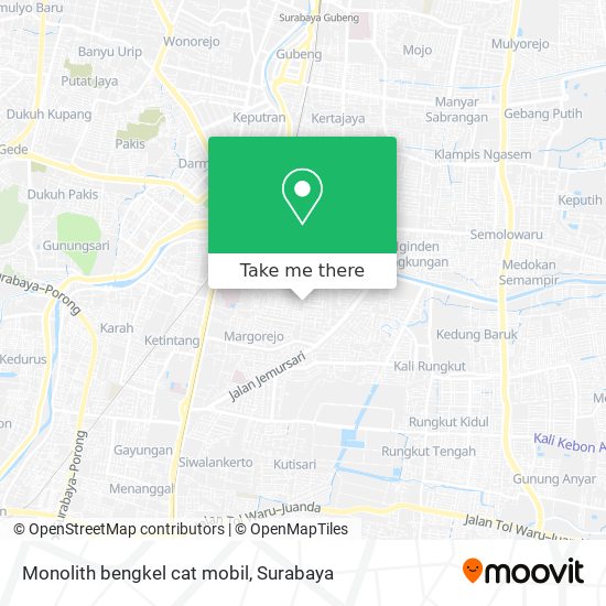 Monolith bengkel cat mobil map