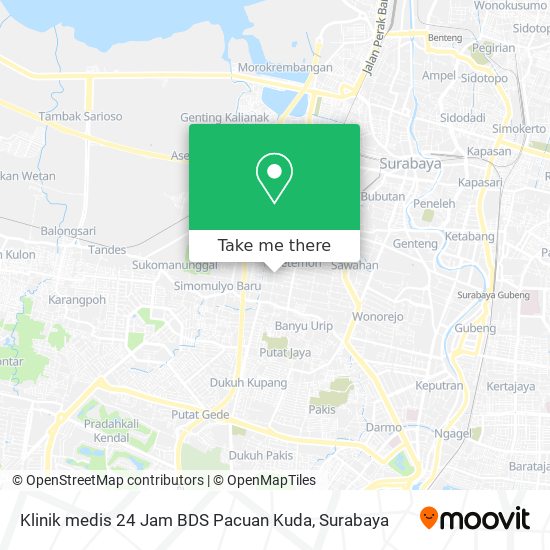 Klinik medis 24 Jam BDS Pacuan Kuda map