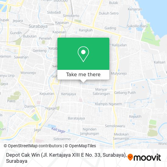 Depot Cak Win (Jl. Kertajaya XIII E No. 33, Surabaya) map