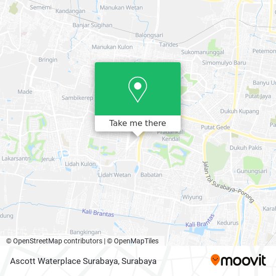 Ascott Waterplace Surabaya map