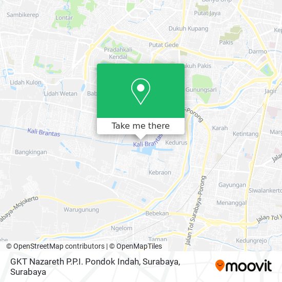 GKT Nazareth P.P.I. Pondok Indah, Surabaya map