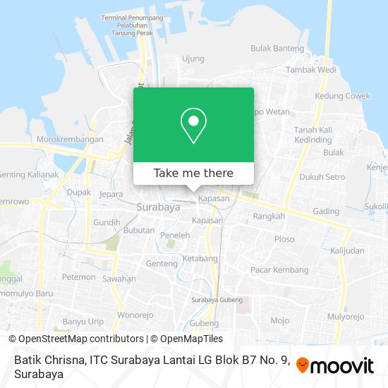 Batik Chrisna, ITC Surabaya Lantai LG Blok B7 No. 9 map