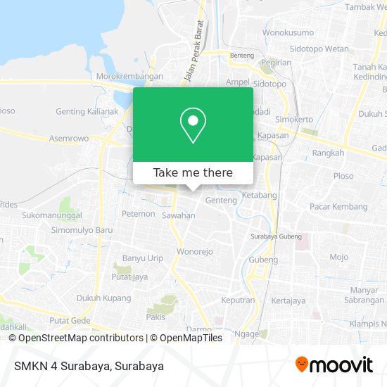 SMKN 4 Surabaya map
