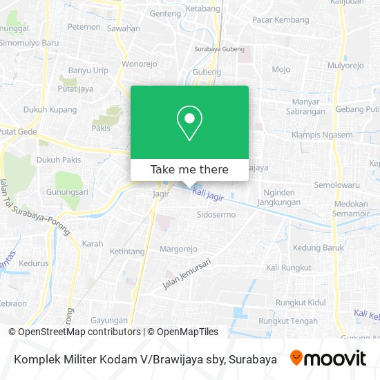 Komplek Militer Kodam V / Brawijaya sby map