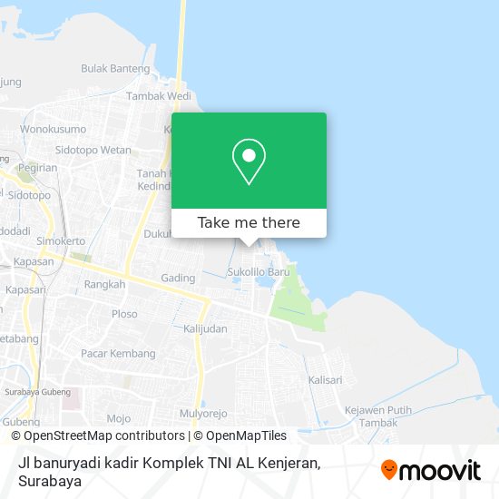 Jl banuryadi kadir Komplek TNI AL Kenjeran map