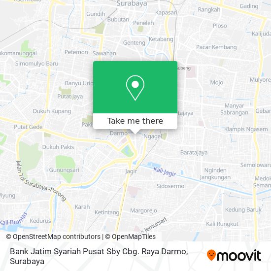 Bank Jatim Syariah Pusat Sby Cbg. Raya Darmo map